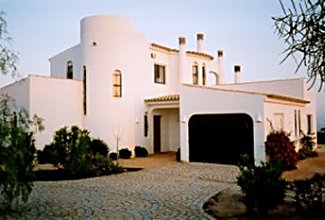 The exterior of the villa
